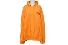 Load image into Gallery viewer, CHROME HEARTS クロムハーツ OFF-WHITE オフホワイト ロゴバックプリントプルオーバーパーカー オレンジ XL 美品 中古 66593
