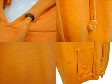 Load image into Gallery viewer, CHROME HEARTS クロムハーツ OFF-WHITE オフホワイト ロゴバックプリントプルオーバーパーカー オレンジ XL 美品 中古 66593