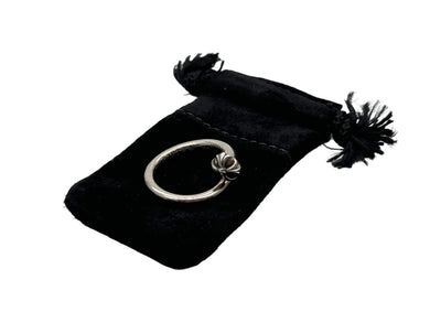 ChromeHearts クロムハーツ NAIL CRSBALL ネイルクロスボール リング 指輪 シルバー925 サイズ19号 美品 中古 66599