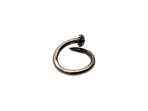 ChromeHearts クロムハーツ NAIL CRSBALL ネイルクロスボール リング 指輪 シルバー925 サイズ19号 美品 中古 66599