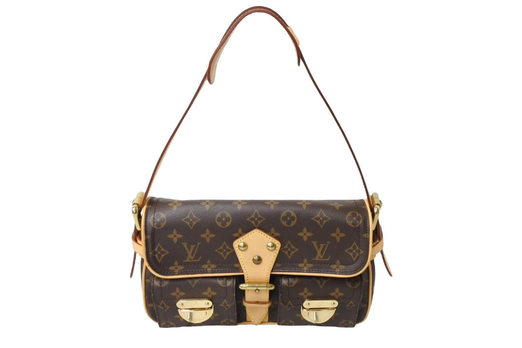 LOUIS VUITTON ルイヴィトン M40027 ハドソン モノグラム ワンショルダー ハンドバッグ 美品 中古 66609