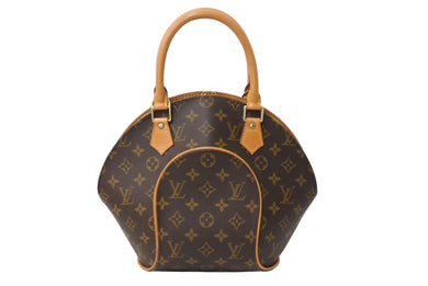 極美品 LOUIS VUITTON ルイヴィトン ハンドバッグ M51127 エリプスPM モノグラムキャンバス ブラウン ゴールド金具 中古 66611