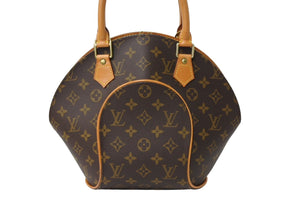極美品 LOUIS VUITTON ルイヴィトン ハンドバッグ M51127 エリプスPM モノグラムキャンバス ブラウン ゴールド金具 中古 66611