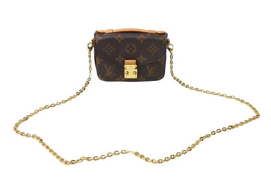 極美品 LouisVuitton ルイヴィトン マイクロメティス ショルダーバッグ M81267 MB1267 モノグラムキャンバス ブラウン 中古 66614