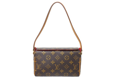 LOUIS VUITTON ルイヴィトン ハンドバッグ レシタル モノグラムキャンバス M51900 ブラウン 美品 中古 66615