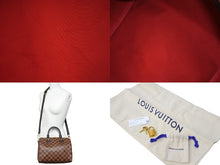 Load image into Gallery viewer, 極美品 LOUIS VUITTON ルイヴィトン ダミエ エベヌ スピーディバンドリエール25 ハンドバッグ ブラウン N41368 中古 66616