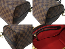 Load image into Gallery viewer, 極美品 LOUIS VUITTON ルイヴィトン ダミエ エベヌ スピーディバンドリエール25 ハンドバッグ ブラウン N41368 中古 66616