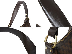 LOUIS VUITTON ルイヴィトン ハイバリー ワンショルダーバッグ N51200 ダミエ キャンバス ブラウン ゴールド金具 廃盤 美品 中古 66617