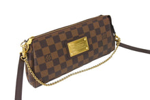 Load image into Gallery viewer, LOUIS VUITTON ルイヴィトン ダミエ エベヌ エヴァ ショルダーバッグ N55213 ブラウン ロゴ 斜め掛け 鞄 美品 中古 66618