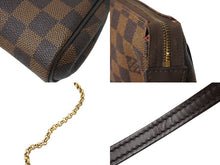 Load image into Gallery viewer, LOUIS VUITTON ルイヴィトン ダミエ エベヌ エヴァ ショルダーバッグ N55213 ブラウン ロゴ 斜め掛け 鞄 美品 中古 66618