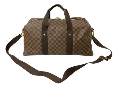 LouisVuitton ルイヴィトン ウィークエンダーGM ボストンバッグ N41139 ダミエキャンバス ブラウン ゴールド金具 美品 中古 66619