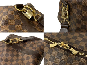 LouisVuitton ルイヴィトン ウィークエンダーGM ボストンバッグ N41139 ダミエキャンバス ブラウン ゴールド金具 美品 中古 66619