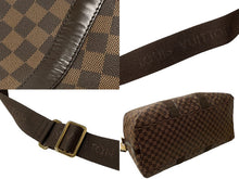 Load image into Gallery viewer, LouisVuitton ルイヴィトン ウィークエンダーGM ボストンバッグ N41139 ダミエキャンバス ブラウン ゴールド金具 美品 中古 66619
