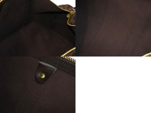 LOUIS VUITTON ルイヴィトン キーポル50 ボストンバッグ N41427 ダミエキャンバス レザー ブラウン 美品 中古 66620