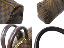 Load image into Gallery viewer, LOUIS VUITTON ルイヴィトン キーポル50 ボストンバッグ N41427 ダミエキャンバス レザー ブラウン 美品 中古 66620