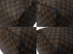 LOUIS VUITTON ルイヴィトン キーポル50 ボストンバッグ N41427 ダミエキャンバス レザー ブラウン 美品 中古 66620