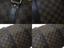 Load image into Gallery viewer, LOUIS VUITTON ルイヴィトン キーポル50 ボストンバッグ N41427 ダミエキャンバス レザー ブラウン 美品 中古 66620