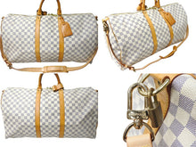 Load image into Gallery viewer, LOUIS VUITTON ルイヴィトン キーポル バンドリエール55 ボストンバッグ N41429 ダミエアズール キャンバス 良品 中古 66621