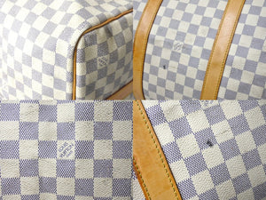 LOUIS VUITTON ルイヴィトン キーポル バンドリエール55 ボストンバッグ N41429 ダミエアズール キャンバス 良品 中古 66621