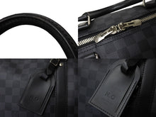 Load image into Gallery viewer, LOUIS VUITTON ルイヴィトン キーポルバンドリエール55 ボストンバッグ N41413 ダミエグラフィット キャンバス ブラック 美品 中古 66622