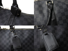 Load image into Gallery viewer, LOUIS VUITTON ルイヴィトン キーポルバンドリエール55 ボストンバッグ N41413 ダミエグラフィット キャンバス ブラック 良品 中古 66623