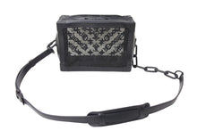 Load image into Gallery viewer, 極美品 LOUIS VUITTON ルイヴィトン ショルダーバッグ ソフトトランク M53964 メッシュ レザー ブラック 中古 66624