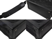 Load image into Gallery viewer, 極美品 LOUIS VUITTON ルイヴィトン ショルダーバッグ ソフトトランク M53964 メッシュ レザー ブラック 中古 66624