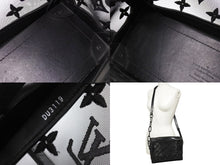 Load image into Gallery viewer, 極美品 LOUIS VUITTON ルイヴィトン ショルダーバッグ ソフトトランク M53964 メッシュ レザー ブラック 中古 66624