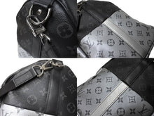 Load image into Gallery viewer, LOUIS VUITTON ルイヴィトン キーポル バンドリエール50 ボストンバッグ M43817 モノグラムスプリット ブラック シルバー 美品 中古 66634