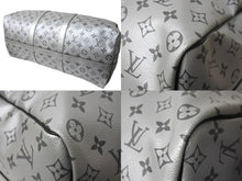 Load image into Gallery viewer, LOUIS VUITTON ルイヴィトン キーポル バンドリエール50 ボストンバッグ M43817 モノグラムスプリット ブラック シルバー 美品 中古 66634