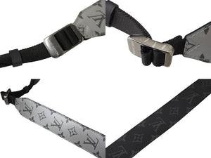 LOUIS VUITTON ルイヴィトン キーポル バンドリエール50 ボストンバッグ M43817 モノグラムスプリット ブラック シルバー 美品 中古 66634
