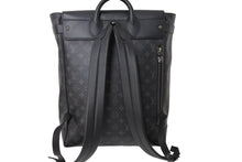 Load image into Gallery viewer, 極美品 LOUIS VUITTON ルイヴィトン 20SS モノグラムエクリプス スティーマーバックパック M44052 ブラック リュック ロゴ ヴァージル 美品 中古 66635