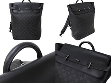 Load image into Gallery viewer, 極美品 LOUIS VUITTON ルイヴィトン 20SS モノグラムエクリプス スティーマーバックパック M44052 ブラック リュック ロゴ ヴァージル 美品 中古 66635