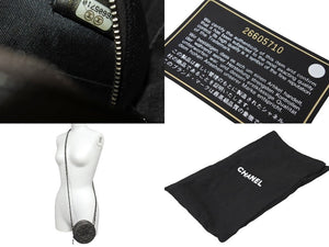 極美品 CHANEL シャネル CCフィグリー チェーン ショルダーバッグ 26番台 グレー キャビアスキン シルバー金具 ココマーク ロゴ 中古 66637