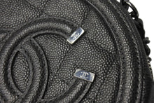 Load image into Gallery viewer, 極美品 CHANEL シャネル CCフィグリー チェーン ショルダーバッグ 26番台 グレー キャビアスキン シルバー金具 ココマーク ロゴ 中古 66637