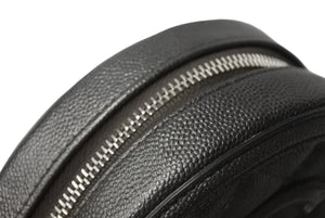 極美品 CHANEL シャネル CCフィグリー チェーン ショルダーバッグ 26番台 グレー キャビアスキン シルバー金具 ココマーク ロゴ 中古 66637