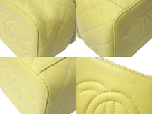 Load image into Gallery viewer, 新品同様 CHANEL シャネル ココマーク バニティ 2WAYショルダーバッグ ラムスキン 22AW AS3357 イエロー ゴールド金具 中古 66640
