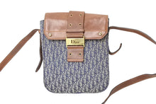 Load image into Gallery viewer, Christian Dior クリスチャンディオール ショルダーバッグ ストリートシック BOB0013 ネイビー ブラウン 良品 中古 66645