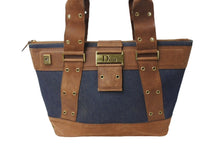 Load image into Gallery viewer, Christian Dior クリスチャンディオール トートバッグ ストリートシック ブラウン ネイビー ゴールド金具 良品 中古 66648