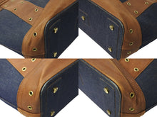 Load image into Gallery viewer, Christian Dior クリスチャンディオール トートバッグ ストリートシック ブラウン ネイビー ゴールド金具 良品 中古 66648