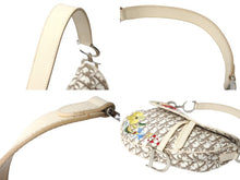 Load image into Gallery viewer, Christian Dior クリスチャンディオール サドルバッグ エンブロイダリー ハンドバッグ ベージュ 2005年 美品 中古 66650