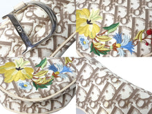 Load image into Gallery viewer, Christian Dior クリスチャンディオール サドルバッグ エンブロイダリー ハンドバッグ ベージュ 2005年 美品 中古 66650