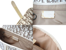 Load image into Gallery viewer, Christian Dior クリスチャンディオール サドルバッグ エンブロイダリー ハンドバッグ ベージュ 2005年 美品 中古 66650
