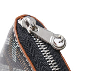 Load image into Gallery viewer, 新品未使用 GOYARD ゴヤール マティニョンPM ブラック ブラウン PVCコーティングレザー レザー ラウンドファスナー 66651