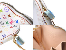 Load image into Gallery viewer, 極美品 LOUIS VUITTON ルイヴィトン 村上隆 コインケース M60040 ポルトモネ クール ハート モノグラムマルチ ホワイト 中古 66654