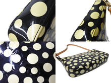Load image into Gallery viewer, 極美品 LOUIS VUITTON ルイヴィトン 草間彌生 ヴェルニ M91427 ドットインフィニティ ポシェットアクセソワール ブラック ホワイト 中古 66655
