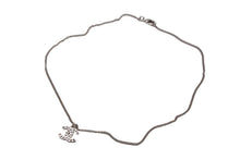 Load image into Gallery viewer, 極美品 CHANEL シャネル ココマーク ラインストーン ネックレス F12W シルバー メタル アクセサリー 5g 小物 ジュエリー ロゴ 中古 66658