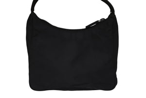 PRADA プラダ ホーボー ハンドバッグ ワンショルダーバッグ MV515 トライアングルロゴ ナイロン ブラック 美品 中古 66660 