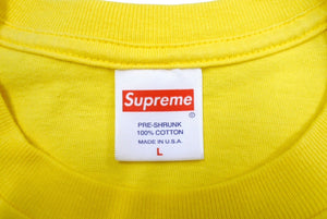 SUPREME シュプリーム 23SS Tonal Box Logo Tee 半袖Tシャツ USA製 コットン イエロー サイズL 美品 中古 66662 