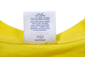 SUPREME シュプリーム 23SS Tonal Box Logo Tee 半袖Tシャツ USA製 コットン イエロー サイズL 美品 中古 66662 